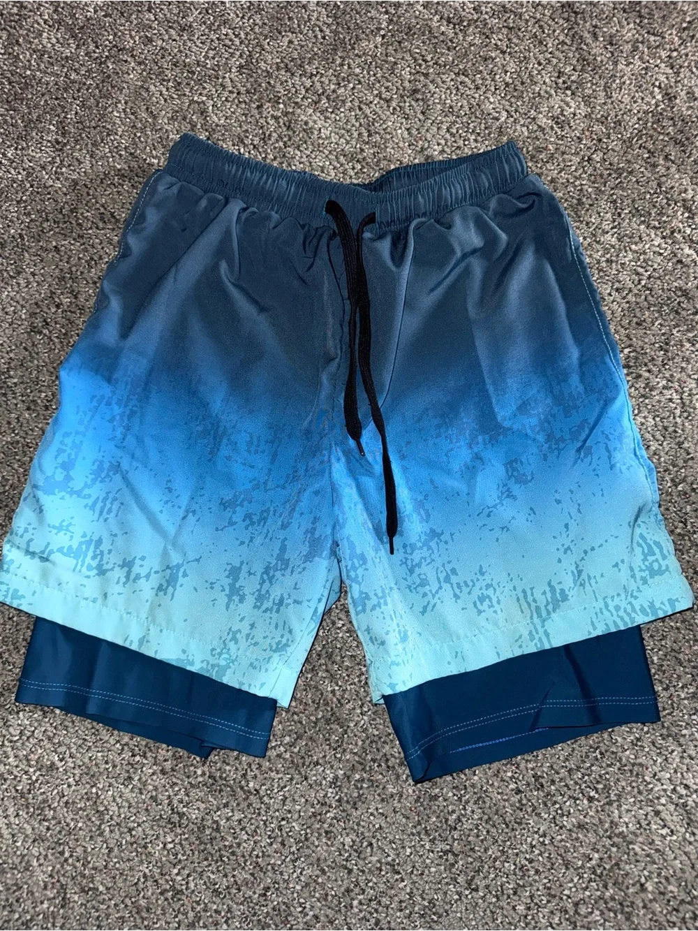 Boys Blue Athletic Swim/Board Shorts Trio